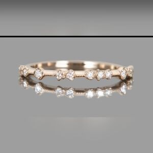 Kataoka Diamond Dotted Ring Rose Gold